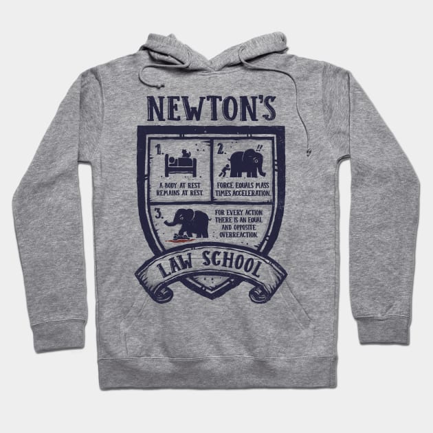 Newton's Law School Hoodie by kg07_shirts